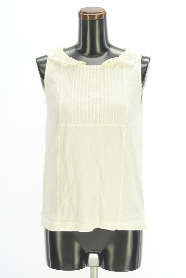 Samansa Mos2（サマンサモスモス）の古着「カットワークレース襟タンクトップ（カットソー・プルオーバー）」大画像１へ