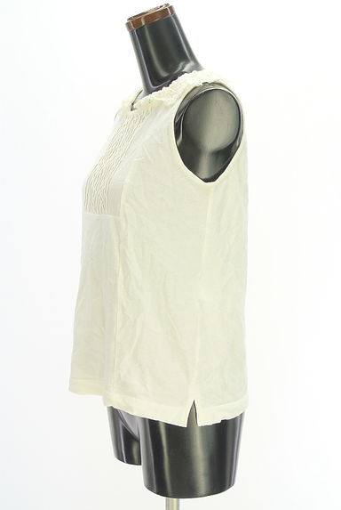 Samansa Mos2（サマンサモスモス）の古着「カットワークレース襟タンクトップ（カットソー・プルオーバー）」大画像３へ