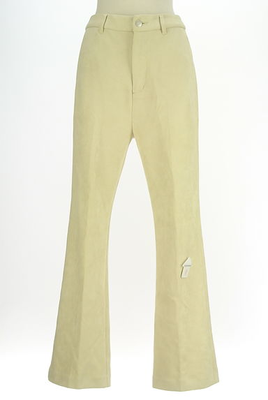 JEANASiS（ジーナシス）の古着「バックスリットスウェードフレアパンツ（パンツ）」大画像４へ