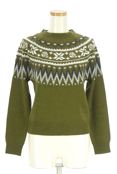 クリックで大画像表示 URBAN RESEARCH(アーバンリサーチ)の古着「フェアアイル柄ニットトップス(ニット)」大画像1へ