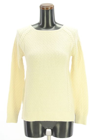 GREED INTERNATIONAL（グリードインターナショナル）の古着「ケーブル編みニットトップス（ニット）」大画像１へ