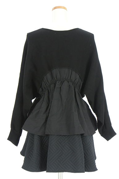 CADUNE（カデュネ）の古着「裾別地切替ペプラムニットトップス（ニット）」大画像２へ