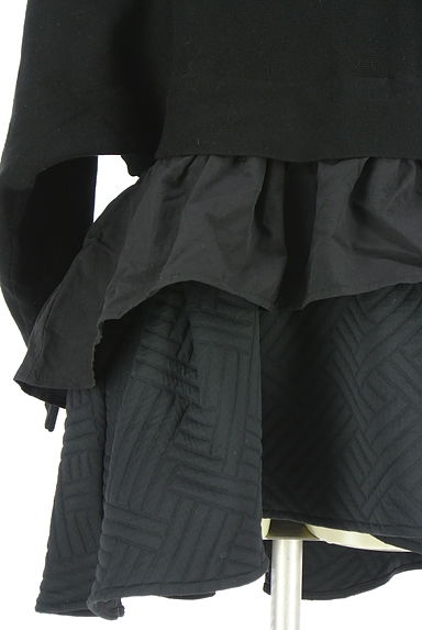 CADUNE（カデュネ）の古着「裾別地切替ペプラムニットトップス（ニット）」大画像５へ