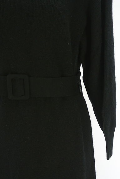 クリックで大画像表示 ADAM ET ROPE(アダムエロペ)の古着「花柄シフォンスカートレイヤード風ニットワンピース(ワンピース・チュニック)」大画像4へ