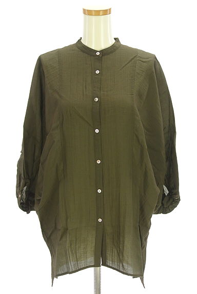 ROPE（ロペ）の古着「バンドカラードルマンブラウス（カジュアルシャツ）」大画像１へ