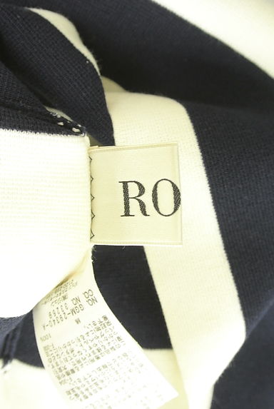 ROPE（ロペ）の古着「太ボーダー柄ニットトップス（ニット）」大画像６へ