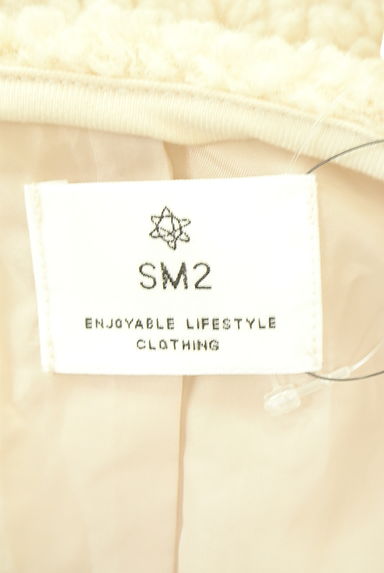 クリックで大画像表示 Samansa Mos2(サマンサモスモス)の古着「SM2 ノーカラー切替ボアブルゾン(コート)」大画像6へ