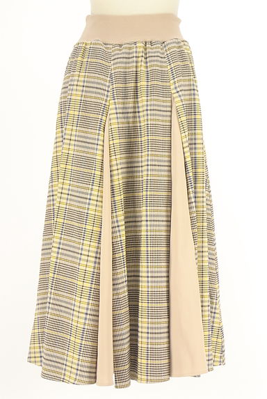 FENNEL（フェンネル）の古着「チェック柄ボリュームフレアロングスカート（ロングスカート・マキシスカート）」大画像２へ