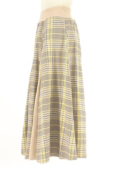 FENNEL（フェンネル）の古着「チェック柄ボリュームフレアロングスカート（ロングスカート・マキシスカート）」大画像３へ