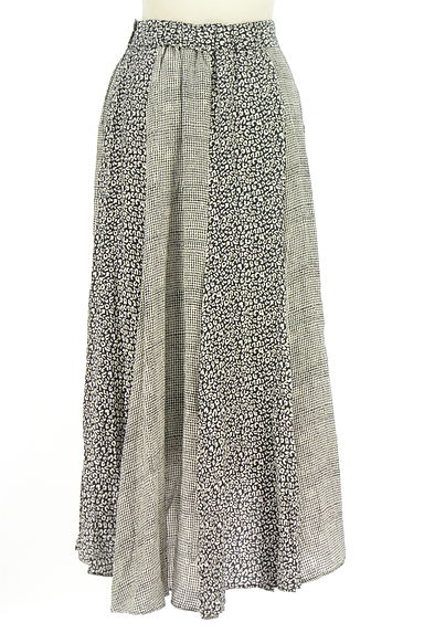 Aga（アーガ）の古着「2柄切替フィッシュテールロングスカート（ロングスカート・マキシスカート）」大画像２へ