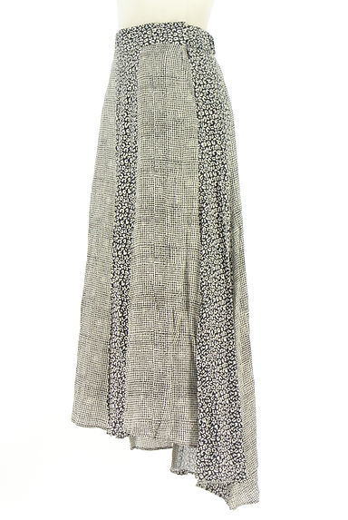 Aga（アーガ）の古着「2柄切替フィッシュテールロングスカート（ロングスカート・マキシスカート）」大画像３へ