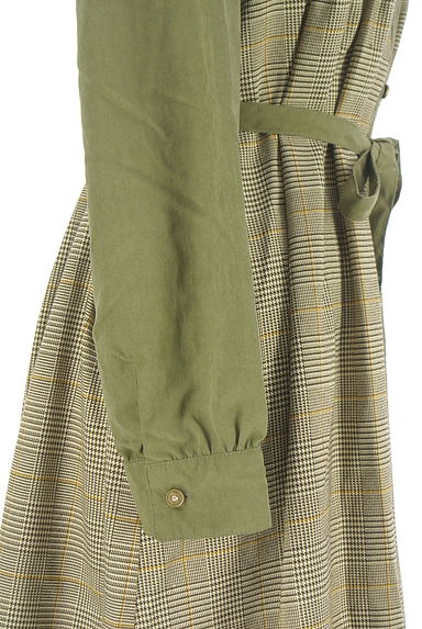 axes femme（アクシーズファム）の古着「ベルト付きチェックシャツワンピース（ワンピース・チュニック）」大画像５へ