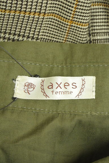 axes femme（アクシーズファム）の古着「ベルト付きチェックシャツワンピース（ワンピース・チュニック）」大画像６へ