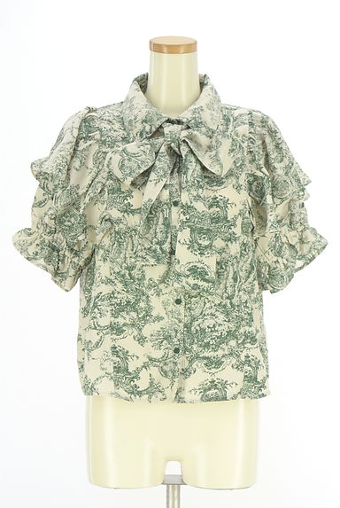 axes femme（アクシーズファム）の古着「ボウタイフリルブラウス（ブラウス）」大画像１へ