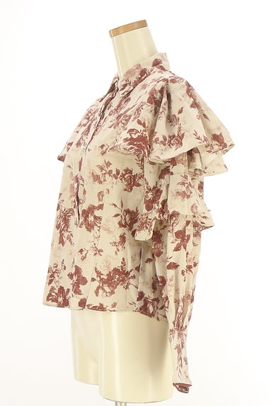 axes femme（アクシーズファム）の古着「花柄フリルブラウス（ブラウス）」大画像３へ