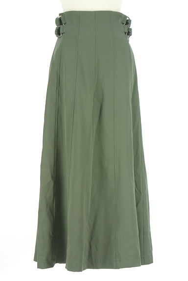 クリックで大画像表示 axes femme(アクシーズファム)の古着「サイドベルトロングフレアスカート(ロングスカート・マキシスカート)」大画像1へ