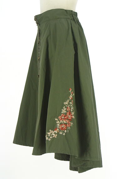 axes femme（アクシーズファム）の古着「花刺繍入りフィッシュテール膝下スカート（スカート）」大画像３へ