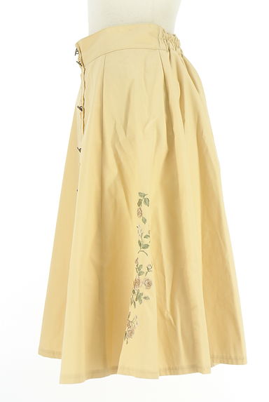 axes femme（アクシーズファム）の古着「刺繍入りミモレフレアスカート（スカート）」大画像３へ
