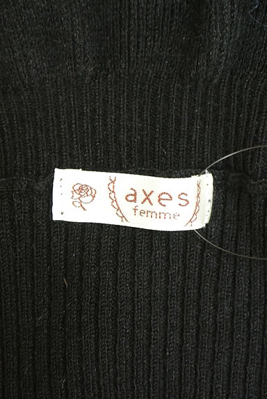 axes femme（アクシーズファム）の古着「フリルネックリブニット（ニット）」大画像６へ