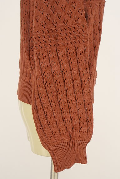 axes femme（アクシーズファム）の古着「透かし編みニットカーディガン（カーディガン・ボレロ）」大画像５へ