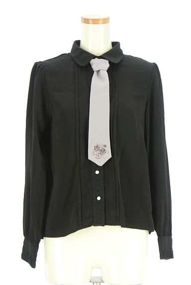 クリックで大画像表示 axes femme(アクシーズファム)の古着「刺繍ネクタイ付きブラウス(ブラウス)」大画像1へ