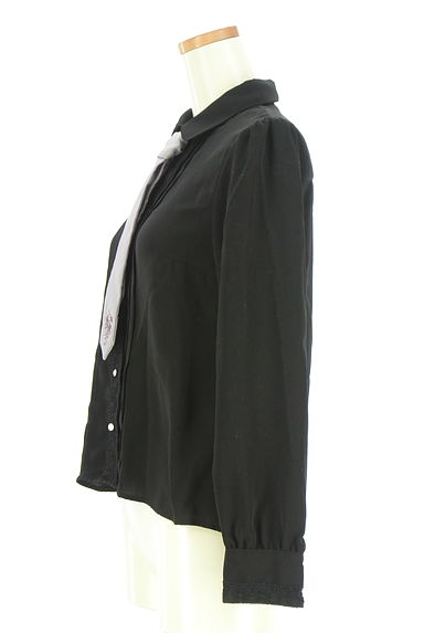 クリックで大画像表示 axes femme(アクシーズファム)の古着「刺繍ネクタイ付きブラウス(ブラウス)」大画像3へ