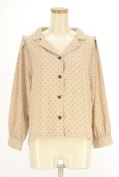 axes femme（アクシーズファム）の古着「オープンカラードットブラウス（ブラウス）」大画像１へ