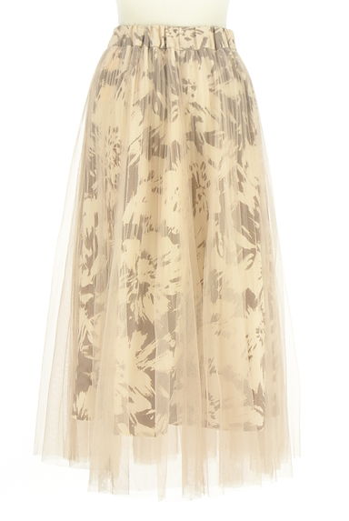 FREE'S MART（フリーズマート）の古着「花柄チュールロングスカート（ロングスカート・マキシスカート）」大画像２へ