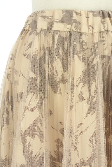 FREE'S MART（フリーズマート）の古着「花柄チュールロングスカート（ロングスカート・マキシスカート）」大画像４へ