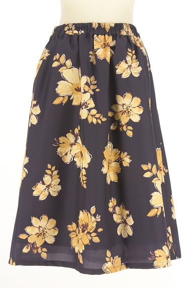 FREE'S MART（フリーズマート）の古着「花柄膝下タックフレアスカート（スカート）」大画像２へ