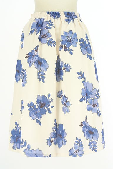 クリックで大画像表示 FREE'S MART(フリーズマート)の古着「花柄膝下タックフレアスカート(スカート)」大画像2へ