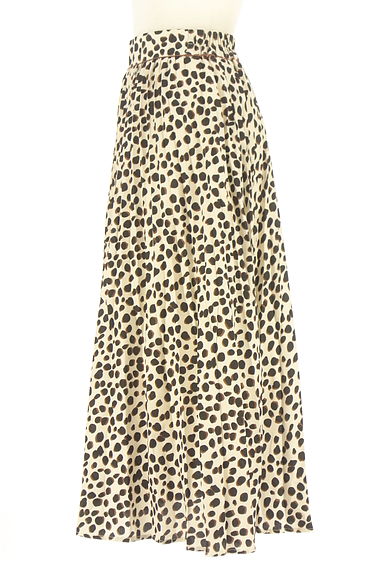 FREE'S MART（フリーズマート）の古着「ダルメシアン柄プリーツロングスカート（ロングスカート・マキシスカート）」大画像３へ