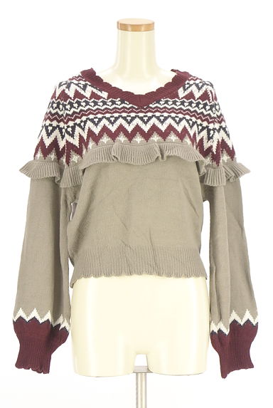 axes femme（アクシーズファム）の古着「axes femme POETIQUE ノルディックニット（ニット）」大画像１へ