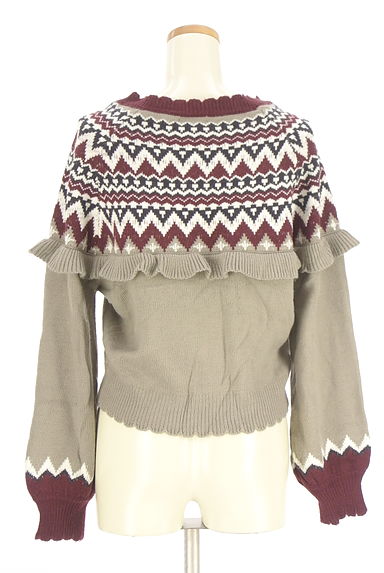 axes femme（アクシーズファム）の古着「axes femme POETIQUE ノルディックニット（ニット）」大画像２へ