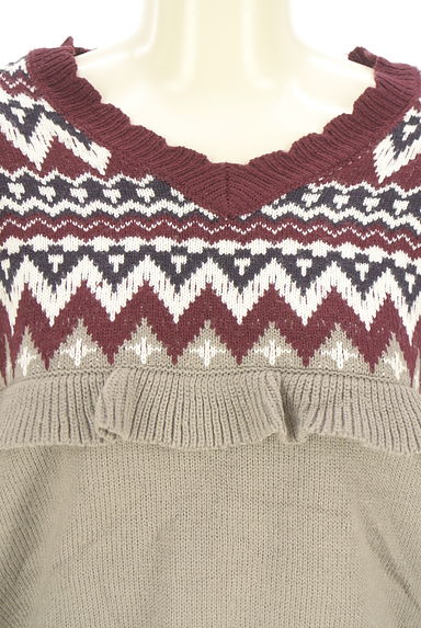 axes femme（アクシーズファム）の古着「axes femme POETIQUE ノルディックニット（ニット）」大画像４へ