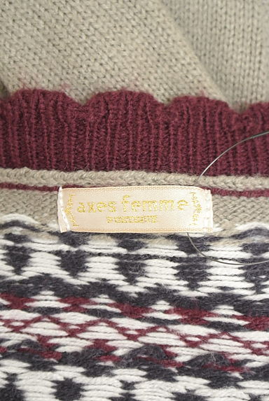 axes femme（アクシーズファム）の古着「axes femme POETIQUE ノルディックニット（ニット）」大画像６へ