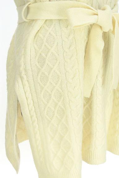 axes femme（アクシーズファム）の古着「ベルト付きケーブル編みニットベスト（ニット）」大画像５へ