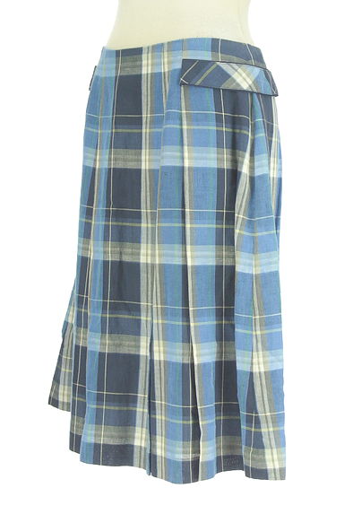 KEITH（キース）の古着「ミディ丈チェック柄ボックスプリーツスカート（スカート）」大画像３へ