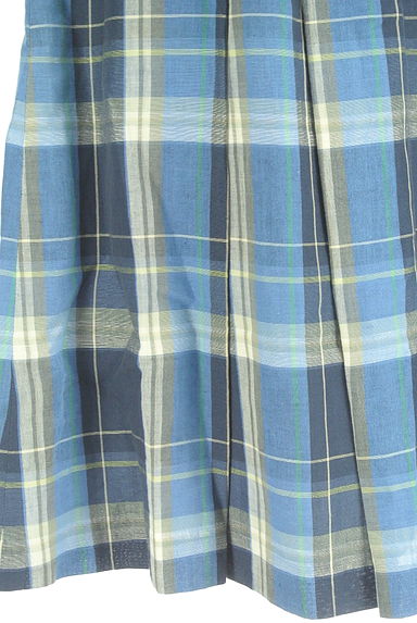 KEITH（キース）の古着「ミディ丈チェック柄ボックスプリーツスカート（スカート）」大画像５へ