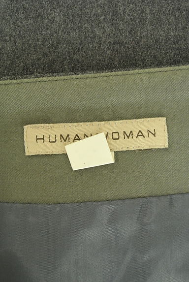 HUMAN WOMAN（ヒューマンウーマン）の古着「ミディ丈タックフレアスカート（スカート）」大画像６へ