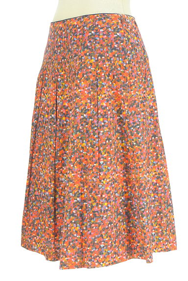 クリックで大画像表示 KEITH(キース)の古着「総柄タックフレアスカート(ロングスカート・マキシスカート)」大画像3へ