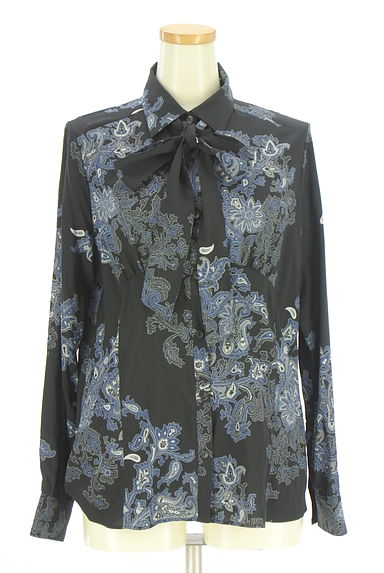 COMME CA（コムサ）の古着「タイ付きペイズリー柄ブラウス（ブラウス）」大画像１へ