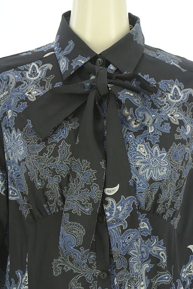 COMME CA（コムサ）の古着「タイ付きペイズリー柄ブラウス（ブラウス）」大画像４へ