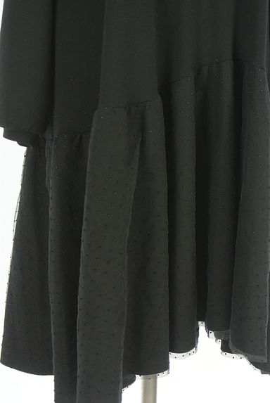 QUEENS COURT（クイーンズコート）の古着「ドット柄チュール付きワンピース（ワンピース・チュニック）」大画像５へ