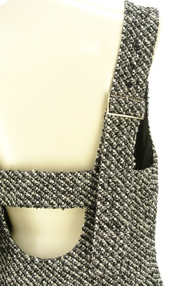 クリックで大画像表示 Mystrada(マイストラーダ)の古着「膝上丈ツイードジャンパースカート(キャミワンピース)」大画像4へ