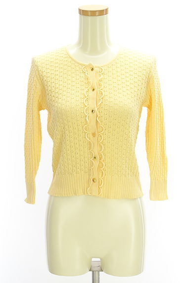 ef-de（エフデ）の古着「刺繍フリル透かし編みニットカーディガン（カーディガン・ボレロ）」大画像１へ