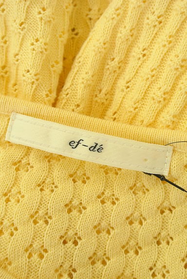 ef-de（エフデ）の古着「刺繍フリル透かし編みニットカーディガン（カーディガン・ボレロ）」大画像６へ