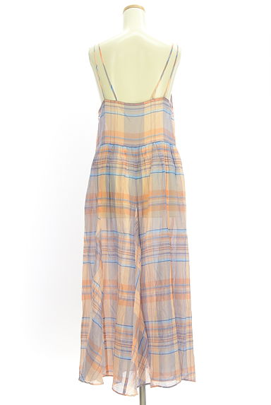 クリックで大画像表示 JILLSTUART(ジルスチュアート)の古着「チェック柄シアーキャミワンピース(キャミワンピース)」大画像2へ