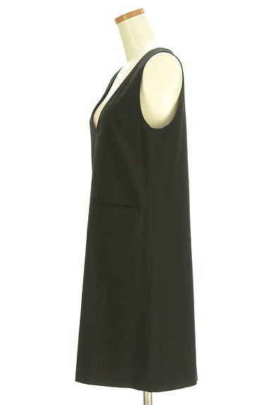 NATURAL BEAUTY BASIC（ナチュラルビューティベーシック）の古着「膝上丈ボックスジャンパースカート（ワンピース・チュニック）」大画像３へ