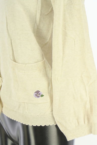 Samansa Mos2（サマンサモスモス）の古着「ポケット花刺繍ニットカーディガン（カーディガン・ボレロ）」大画像５へ